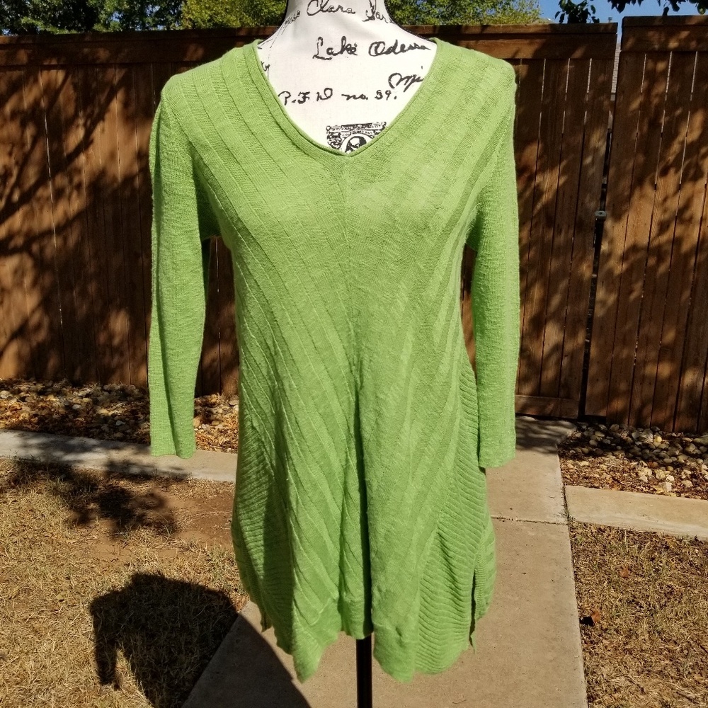 J. Jill Lime Green Sweater XS